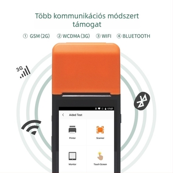 Kézben tartható PDA termikus nyomtató, Bluetooth, kompakt otthoni konyhához