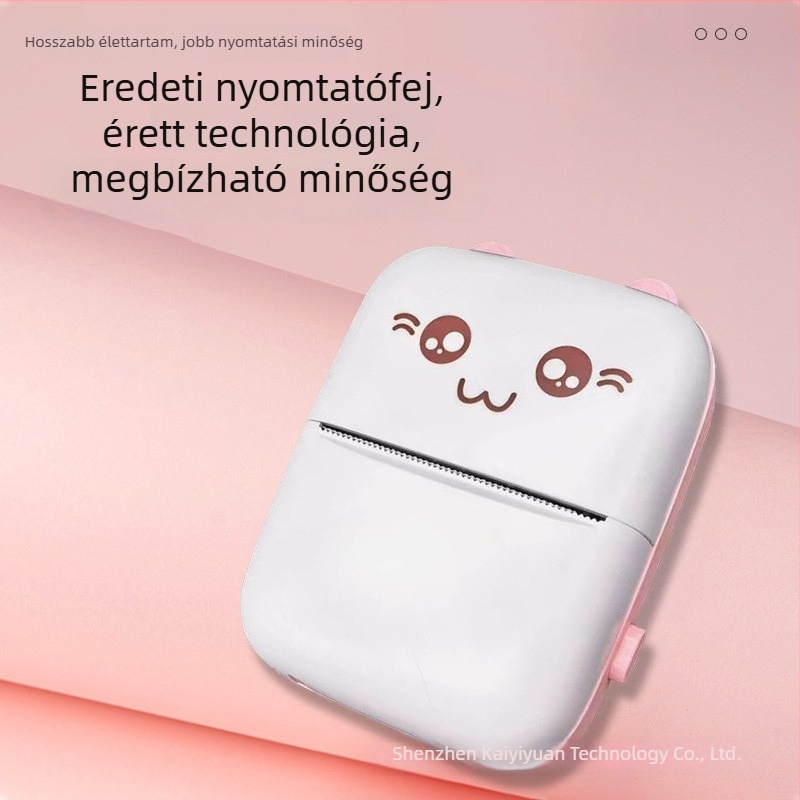 Bluetoothos hordozható termikus nyomtató feladatok és címkék nyomtatására