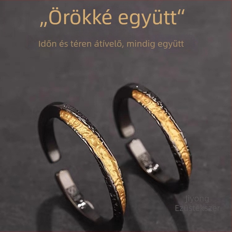 Mobius gyűrű párnak – réz, fekete, minimalist, eredeti dizájn