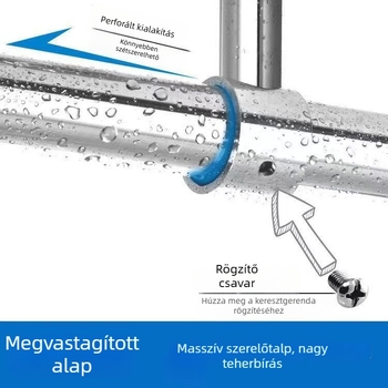 Rögzített 304 rozsdamentes acél ruhaszárító rúd, szélvédett, egycsöves, kétszintes szárítás