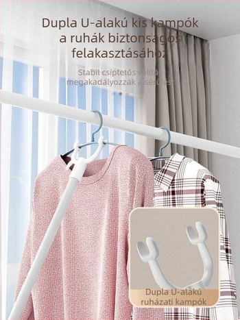 Otthoni használatra tervezett teleszkópos ruhaszárítórúd