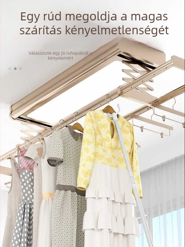 Otthoni használatra tervezett teleszkópos ruhaszárítórúd