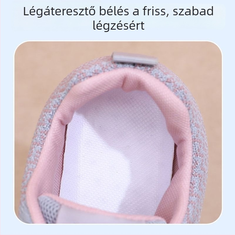 Női vászoncipő Old Beijing stílusban tavaszra és őszre, csúszásmentes puha talppal munka és egész napos kényelem