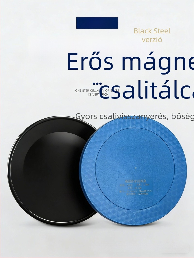 Erős mágnesekkel ellátott etető tál, horgászdoboz, széktartó és földhöz rögzíthető csat – három az egyben etetőtál