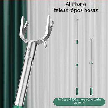 Rozsdamentes acél teleszkópos ruhaszárító rúd balkón használatra