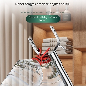 Rozsdamentes acél teleszkópos ruhaszárító rúd balkón használatra