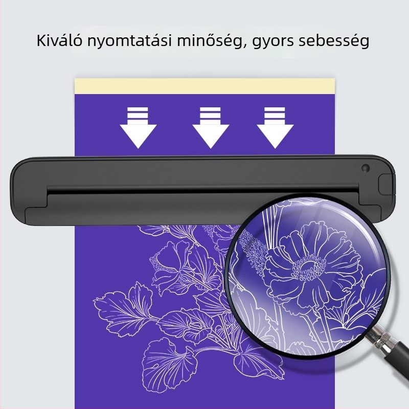 Hordozható hő-alapú tetoválásnyomtató, kompakt, matt átviteli nyomtató, tinta nélkül, ST80 modell, otthoni használatra
