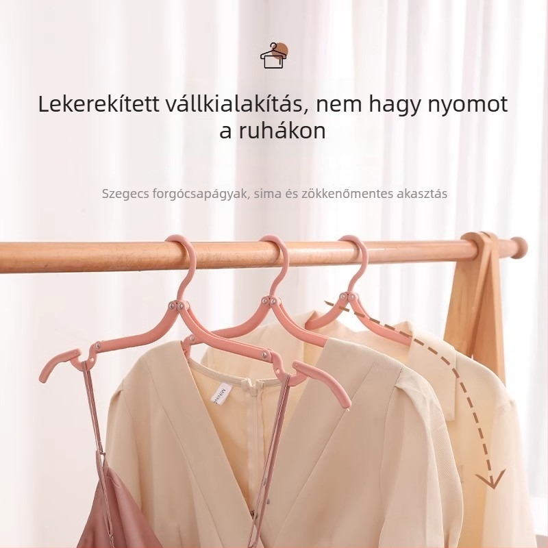 Összecsukható rivetes ruhakasztó, hordozható otthoni vagy kollégiumi használatra, fehérnemű és zoknik szárítására