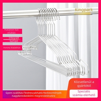 Rozsdamentes acél ruhaakasztó, 4 mm vastagságú, szélálló dizájn, modern minimalist stílus