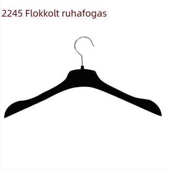 Őszi, magas minőségű fekete flockolt ruhavállfa nőknek zakókhoz