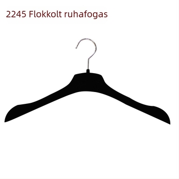 Őszi, magas minőségű fekete flockolt ruhavállfa nőknek zakókhoz