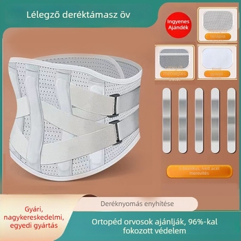 Ágyéki támasztó öv – vékony nyári deréktámasz öv a lumbális porckorong stabilizálásához