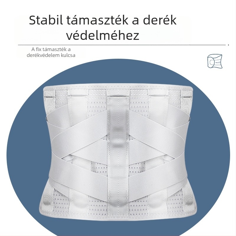 Orvosi deréköv hét acéllemezből, levehető hasi öv, deréktámasz férfiaknak és nőknek