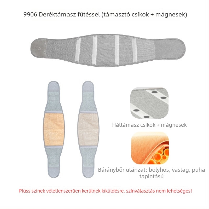 Deréktáji öv fleece béléssel, vastagabb melegítés, mágneses tartás, bambusz aktív szén