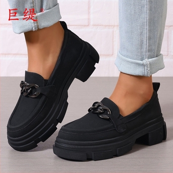 Juti 2025 Tavasz Pluszméret Loafer Slip-On Női Divatcipő
