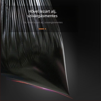 Nagy vastagított polietilén hulladékzsákok, 90 × 100 cm, 50 db, kétoldalas, háromrétegű