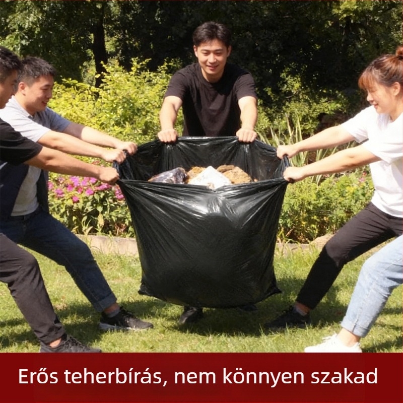 Különösen nagy méretű, 5 mil vastag síknyílású szemeteszsákok kereskedelmi használatra – ingatlanok karbantartására, kórházakba, szállodákba, iskolákba és konyhákra