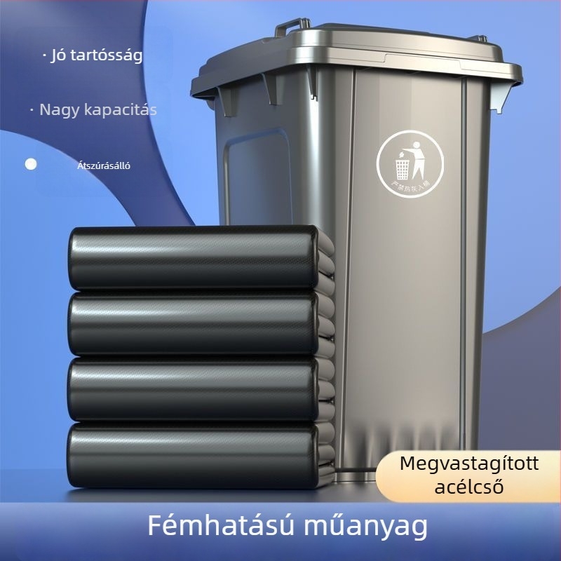 Megvastított nagy fekete szemeteszsákok kereskedelmi célokra