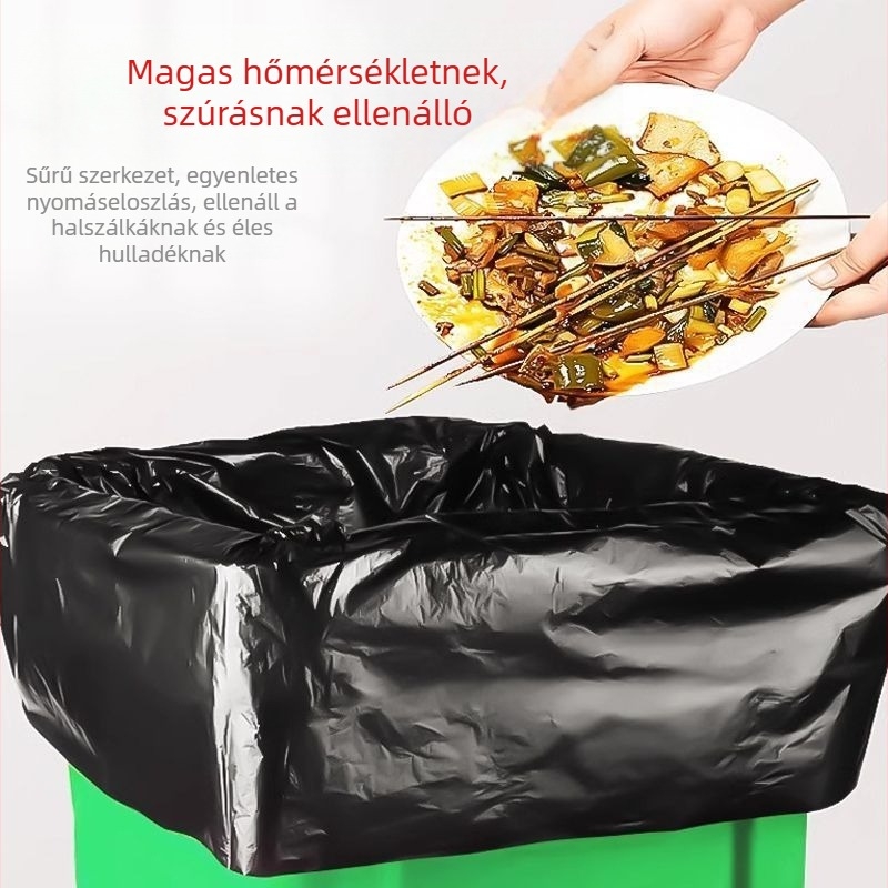 Megvastított nagy fekete szemeteszsákok kereskedelmi célokra