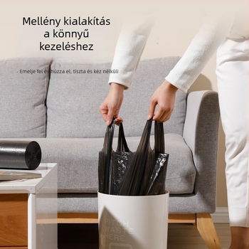 50×60 cm vastag mellény-stílusú szemeteszsákok tekercses kiszerelésben, otthoni és irodai használatra