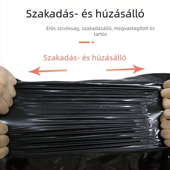 Nagy polietilén szemeteszsákok szállodai és kereskedelmi létesítmények számára, 60×80 cm, 50 darab, kétoldalas