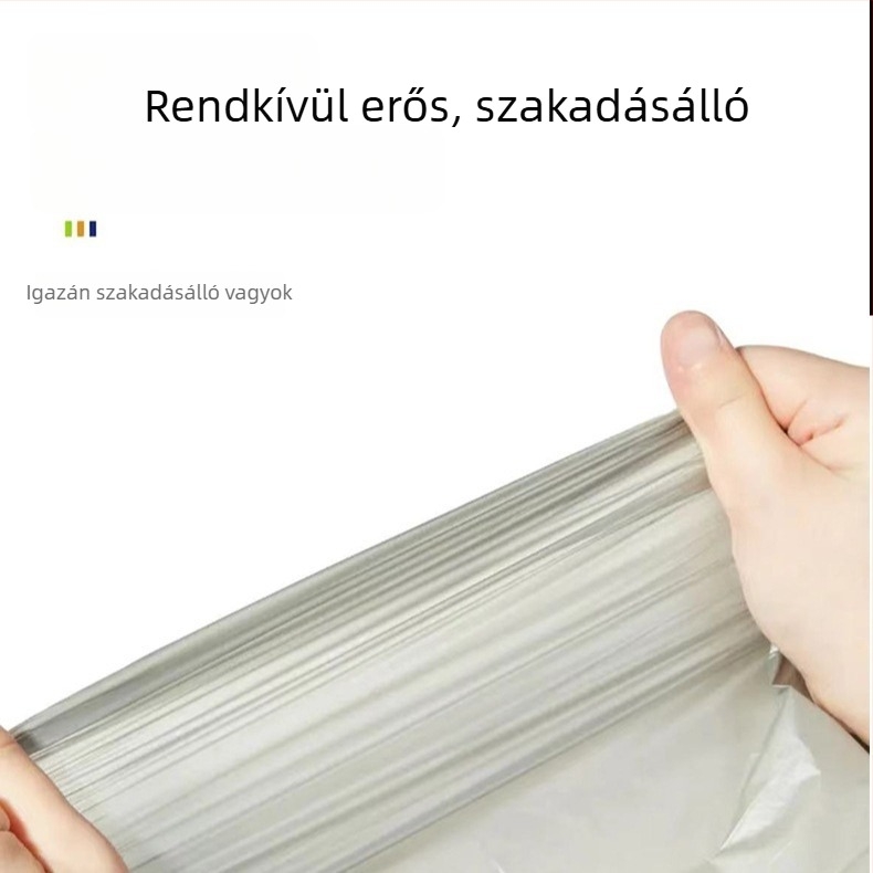 Ezüst színű húzókötéssel záródó, vastagított, nagy kapacitású szemeteszsákok irodai és otthoni használatra