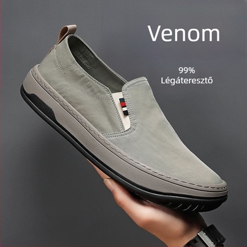 Férfi vászoncipő, 2024 új őszi modell, lélegző, slip-on, Beijing-stílusú