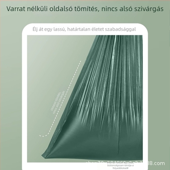 Konyhai szemeteszsák húzózsinórral, automatikus záródás, extra vastag, nagy kapacitású, tartós