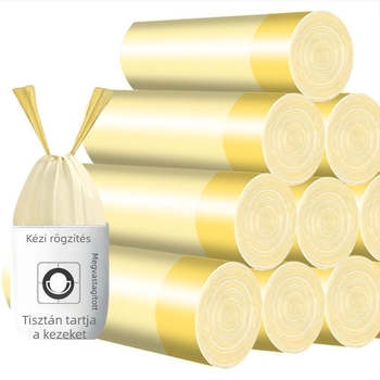 Vastagított szemetes zacskók húzózsinórral – 2 tekercs