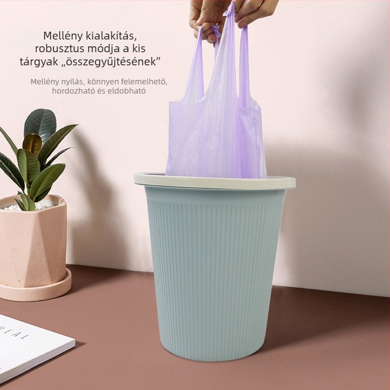 Mellény-stílusú vastagított egyszer használatos műanyag szemetes zacskók citrom illattal, otthoni, konyhai és nappali használatra