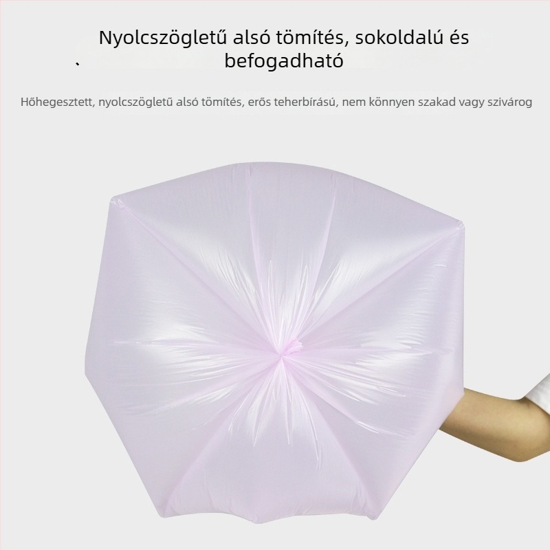 Mellény-stílusú vastagított egyszer használatos műanyag szemetes zacskók citrom illattal, otthoni, konyhai és nappali használatra