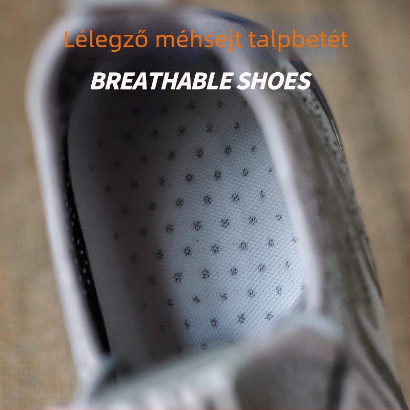Hongxianghe férfi légáteresztő Flyknit sportcipő tavasz–őszre, könnyű mindennapi sportcipő, testreszabható dizájn