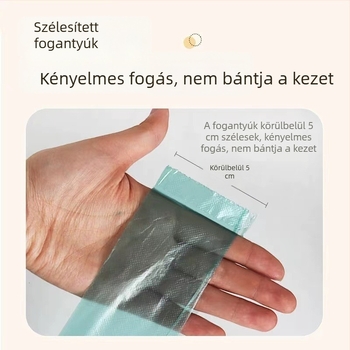 Konyhai szemeteszsákok mellény-stílusban, 55 × 70 cm, 100 db, 2-rétegű vastagított, fogantyúval