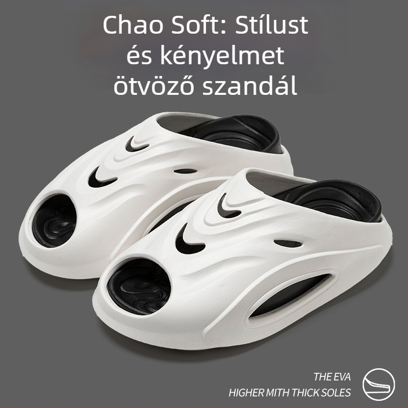 Új sportos papucs csúszásmentes, vastag talppal, kültéri használatra