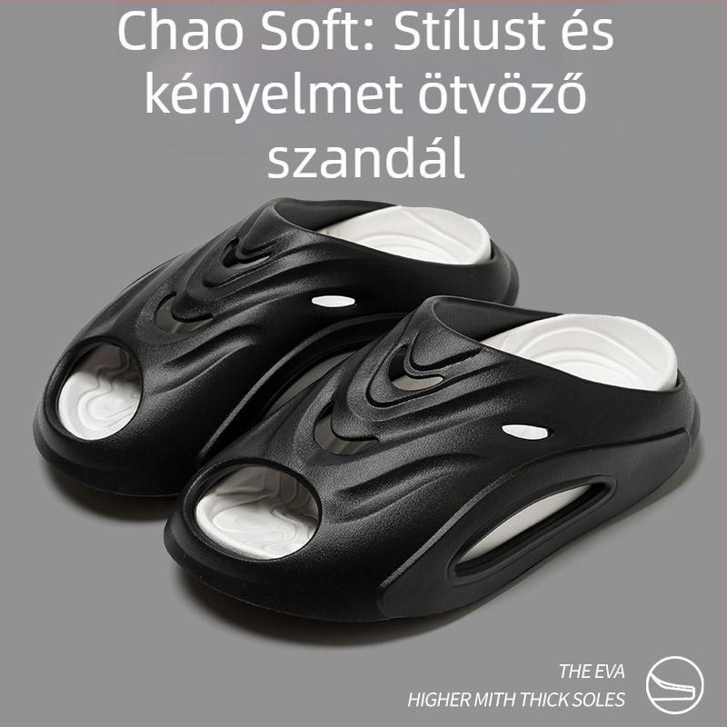 Új sportos papucs csúszásmentes, vastag talppal, kültéri használatra