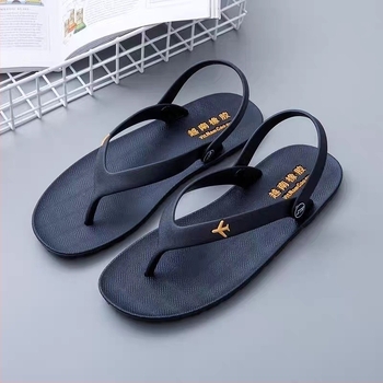 Férfi gumipapucs flip-flopok, talppal abroncsmintázatú, csúszásmentes, kopásálló, strandpapucs.