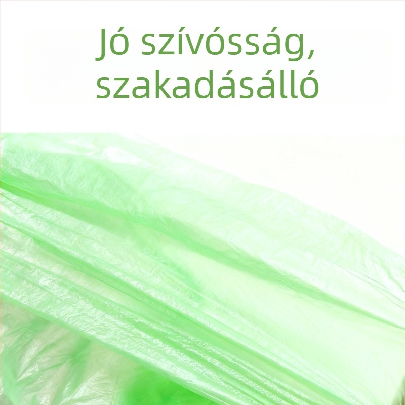 45×50 cm lapos szájú, kis méretű egyszer használatos szemeteszsákok HDPE-ből, 100 darabos csomag, otthon, konyha, iroda, hotel számára