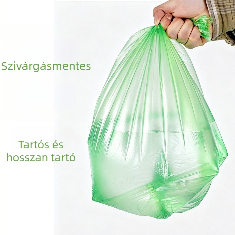 45×50 cm lapos szájú, kis méretű egyszer használatos szemeteszsákok HDPE-ből, 100 darabos csomag, otthon, konyha, iroda, hotel számára