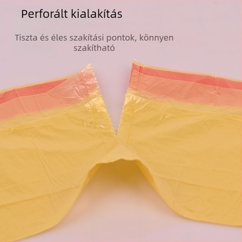Húzós szemeteszsákok, egyszer használatosak, vastagított kivitelben, otthoni használatra, konyhai hulladékhoz