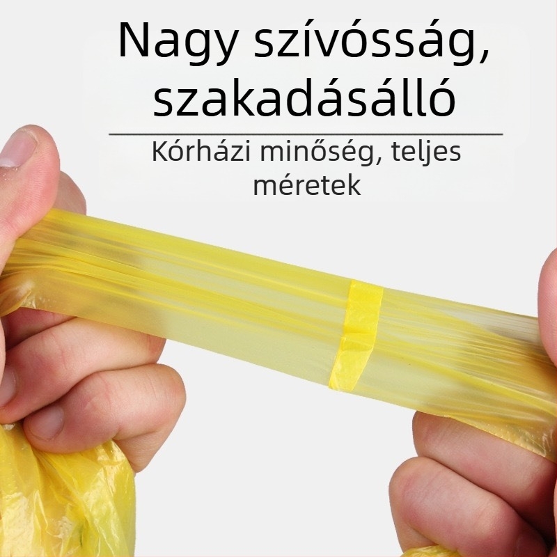 Sárga orvosi hulladék zsákok klinikák számára, nagyok és vastagok, mellény-stílusú, fogantyúval, kórházi használatra