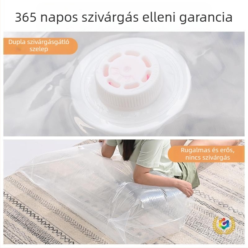 Vákuumos tároló tasakok paplanokhoz, tömített dizájn, háromdimenziós kipufogó, pumpa