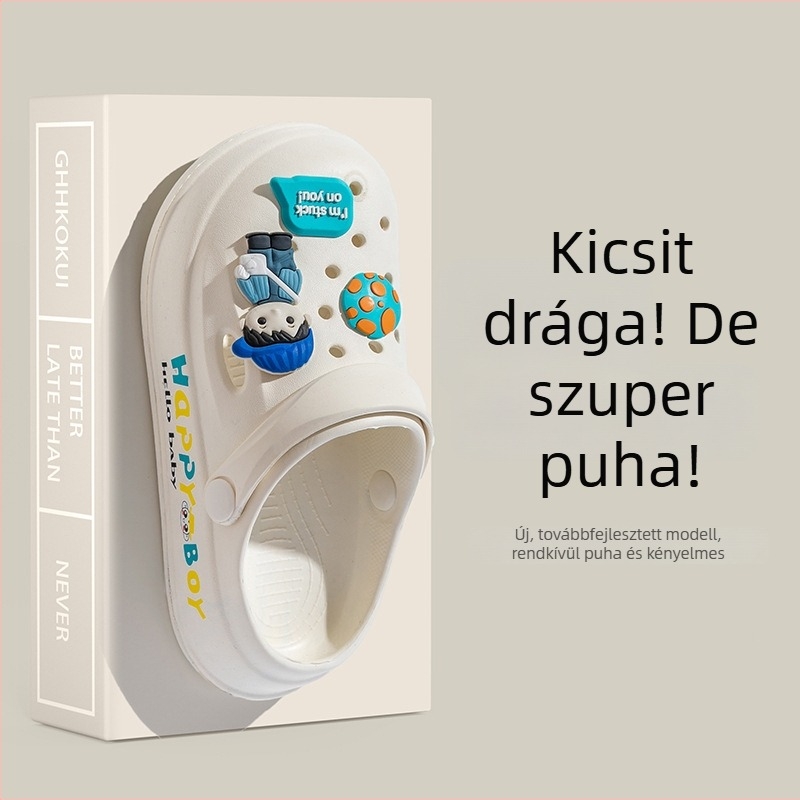 Gyerekeknek Crocs-stílusú szandál, rajzfilm mintával, csúszásmentes, könnyű EVA anyagból