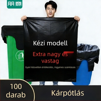 Extránagy fekete, vastag szemeteszsákok kereskedelmi használatra