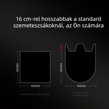 Ejie Vastag Fekete Szemeteszsákok Kereskedelmi Tisztító Vödrökhöz, Nagy Méret, Köthető, HDPE, 1 db