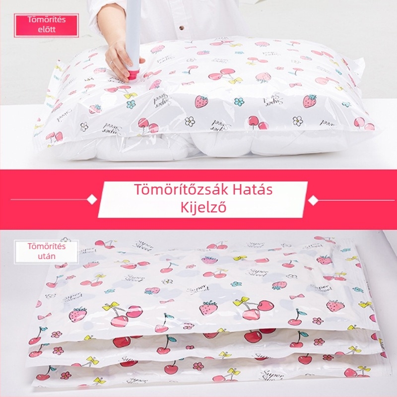 50×70 cm vákuum sűrítő taska, vastag tároló taska paplanhoz, nedvességálló csomagolás