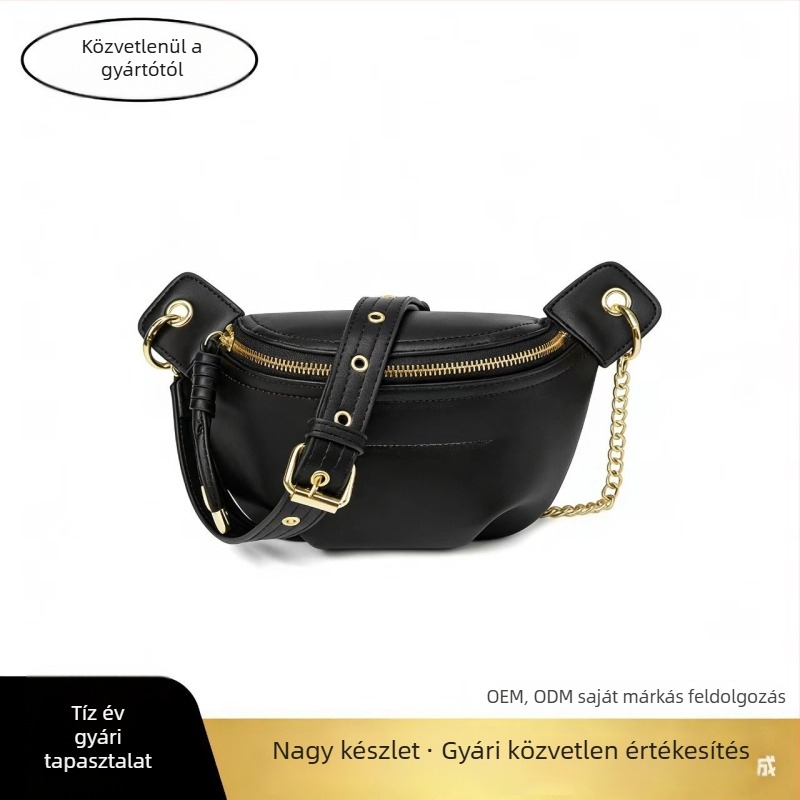 Női PU chest bag, 2025-ös új modell, sokoldalú crossbody válltáska