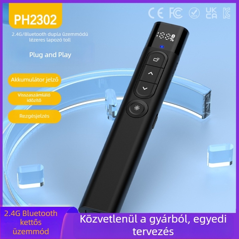 Digitális kijelzővel rendelkező többfunkciós fehér tábla oktatáshoz és irodába, lézerrel és vezeték nélküli prezentációs tollal