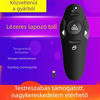 2.4G vezeték nélküli PPT oldalváltó toll USB-s lézerpointerrel – prezentátor 016