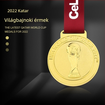 Katar 2022-es Labdarúgó Világkupa Érem – Emlékajándék, Testre szabható