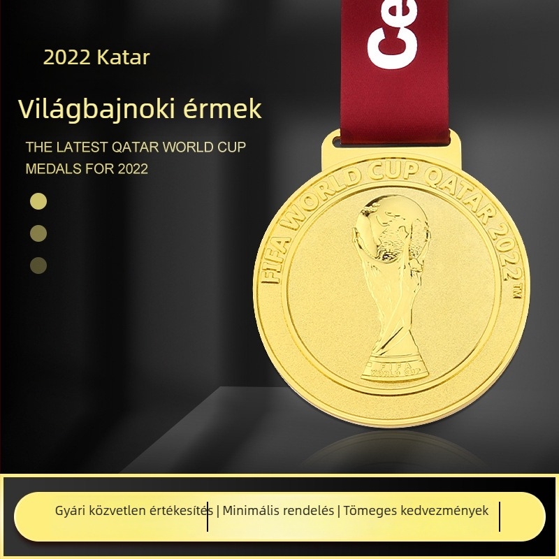 Katar 2022-es Labdarúgó Világkupa Érem – Emlékajándék, Testre szabható